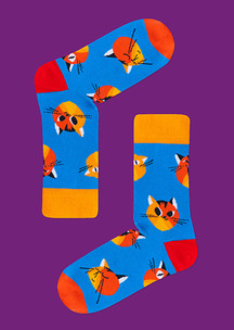 Цветные носки JNRB: Носки Дворовый кот