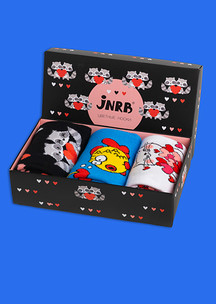 Цветные носки JNRB: Набор Влюбленные еноты