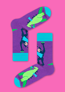 С ползучими гадами JNRB: Носки Кинг Конг против Годзиллы