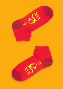 СССР шестидесятые-восьмидесятые JNRB: Носки Мы вручаем серп и молот