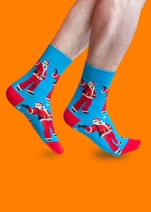 Цветные носки JNRB: Носки Плохой Санта