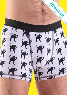 Белые JNRB: Трусы боксеры Упячка