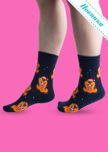 Цветные носки JNRB: Носки Новогодний бобер