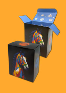 С жителями джунглей JNRB: Коробка для 2х пар Графический конь 2026