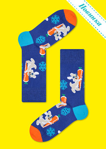 Цветные носки JNRB: Чемодан Новогодний с 21 парой Новый год 2026