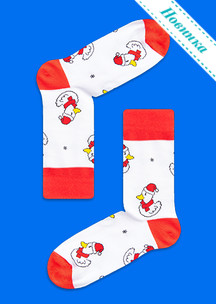 Цветные носки JNRB: Чемодан Новогодний с 21 парой Новый год 2026