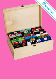 Женские носки JNRB: Чемодан Новогодний с 21 парой Новый год 2026