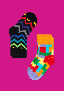 Цветные носки JNRB: Носки детские (2 пары) Зигзаг МакКряк