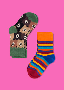 Цветные носки JNRB: Носки детские (2 пары) Веселые зверята