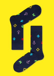 Цветные носки Funny Socks: Чемодан - лучший подарок (с 21 парой носков)